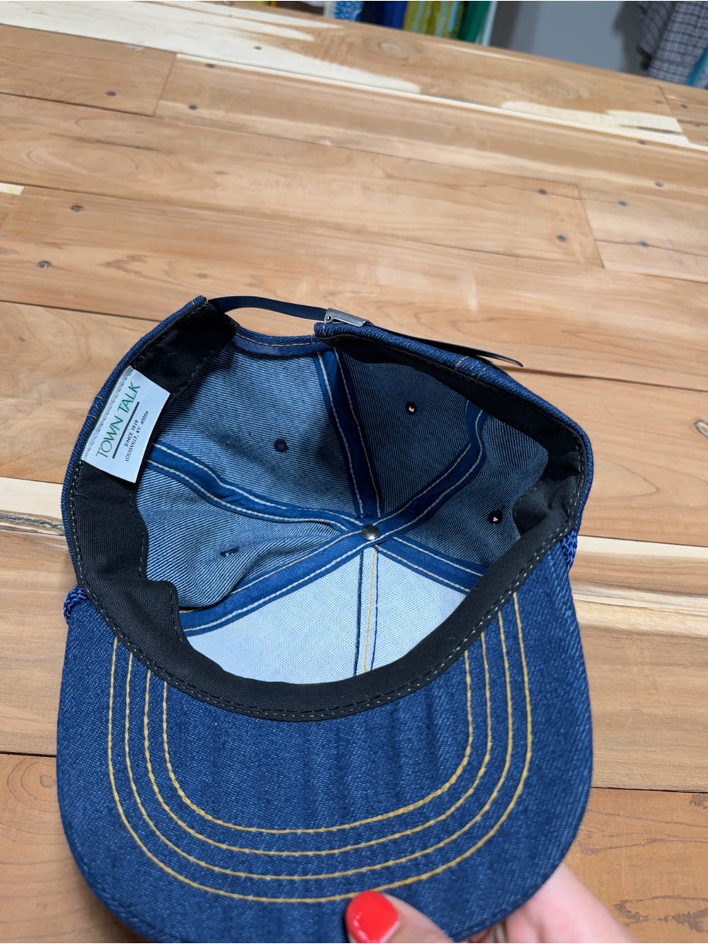 Vintage 1989 Waxahachie CC Member Guest Denim Rope Golf Hat - Picture 5 of 5